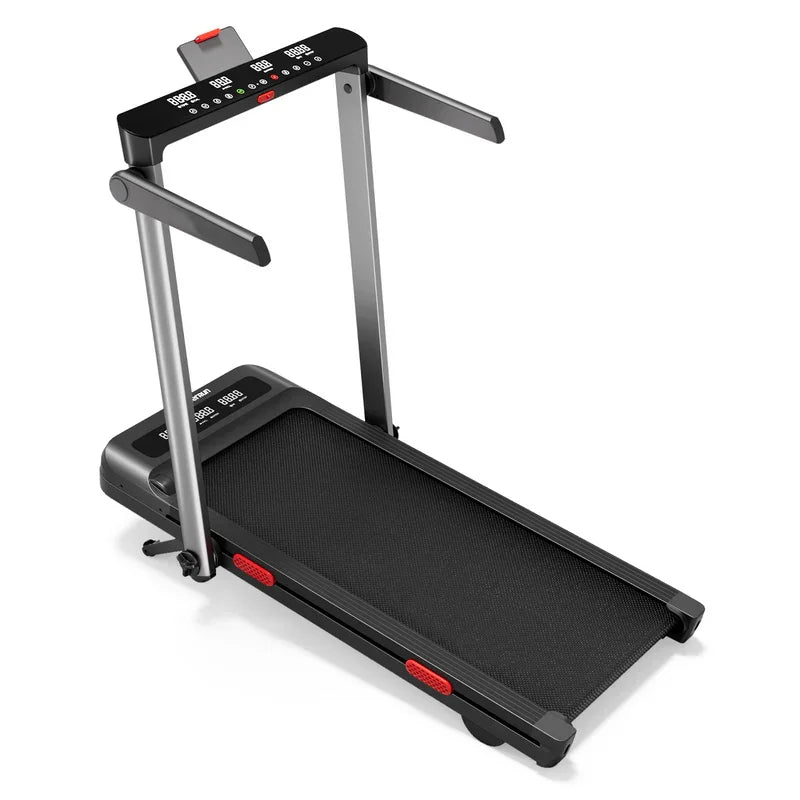 Treadmill for Home 3.0 HP Treadmills 9% Incline Smart App Heart Rate Sensors LCD Digital Display Foldable Armrest Walking Pad
