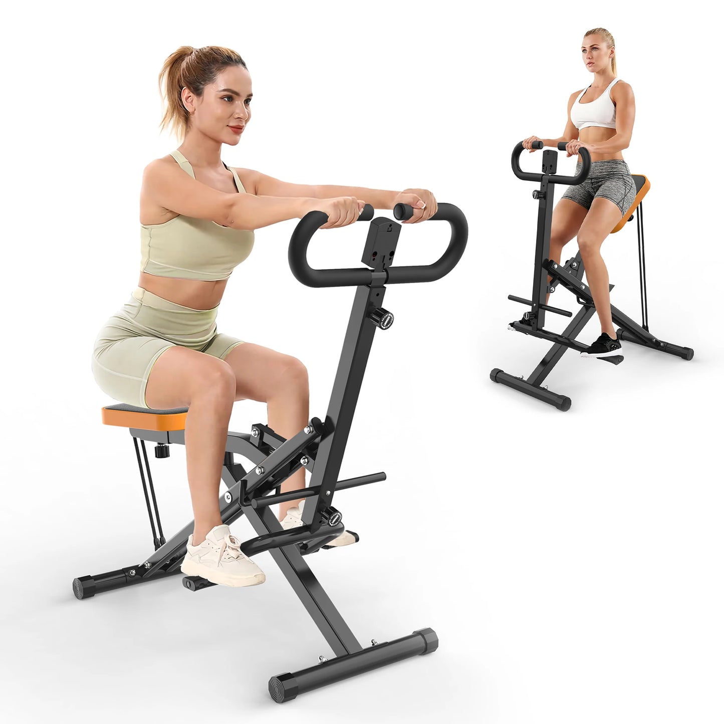 Hign-concerned Squat Machine Glute Training With Band