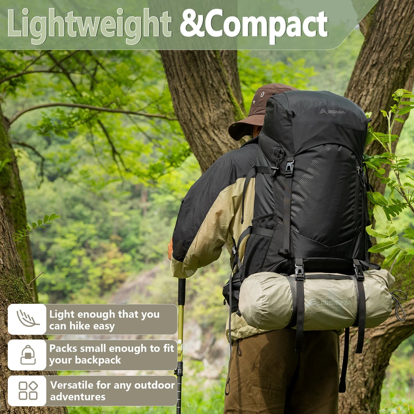 Bisinna Ultralight Camping Tent Two Person Waterproof