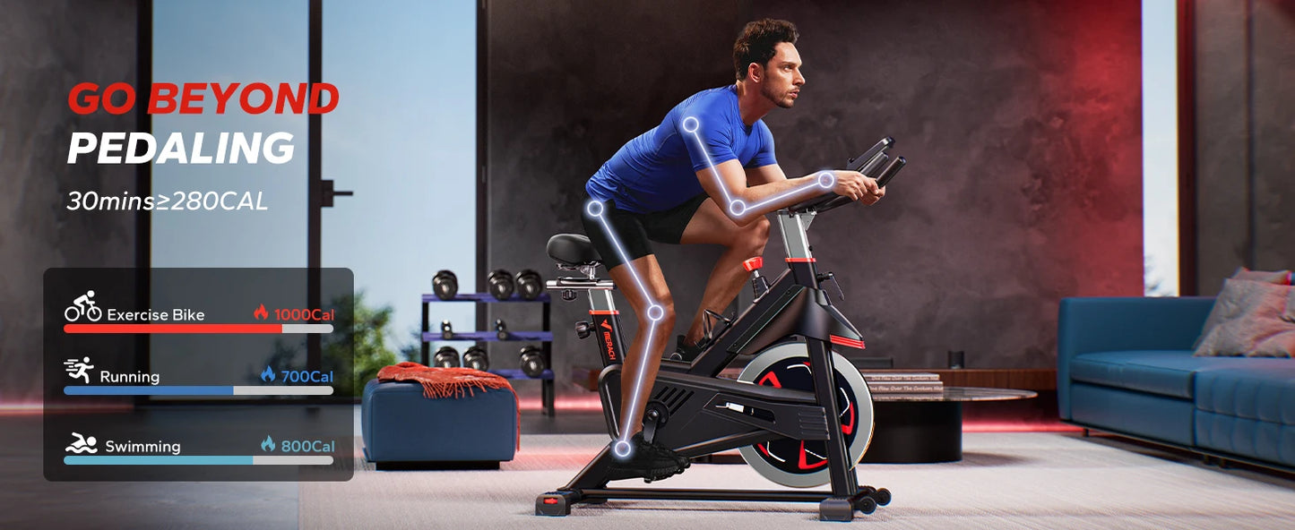 MERACH S38 Indoor Cycling Bike With Magnetic Resistance And App