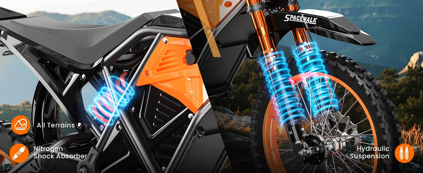 EILLEO SPACEWALK 48V Electric Dirt Bike For Adults And Teens