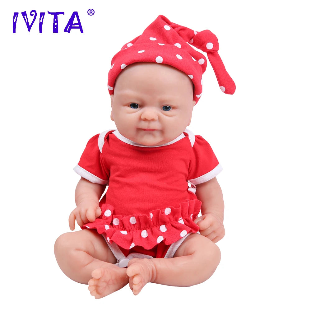 IVITACN Full Body Silicone Bebe Reborn Doll Lifelike