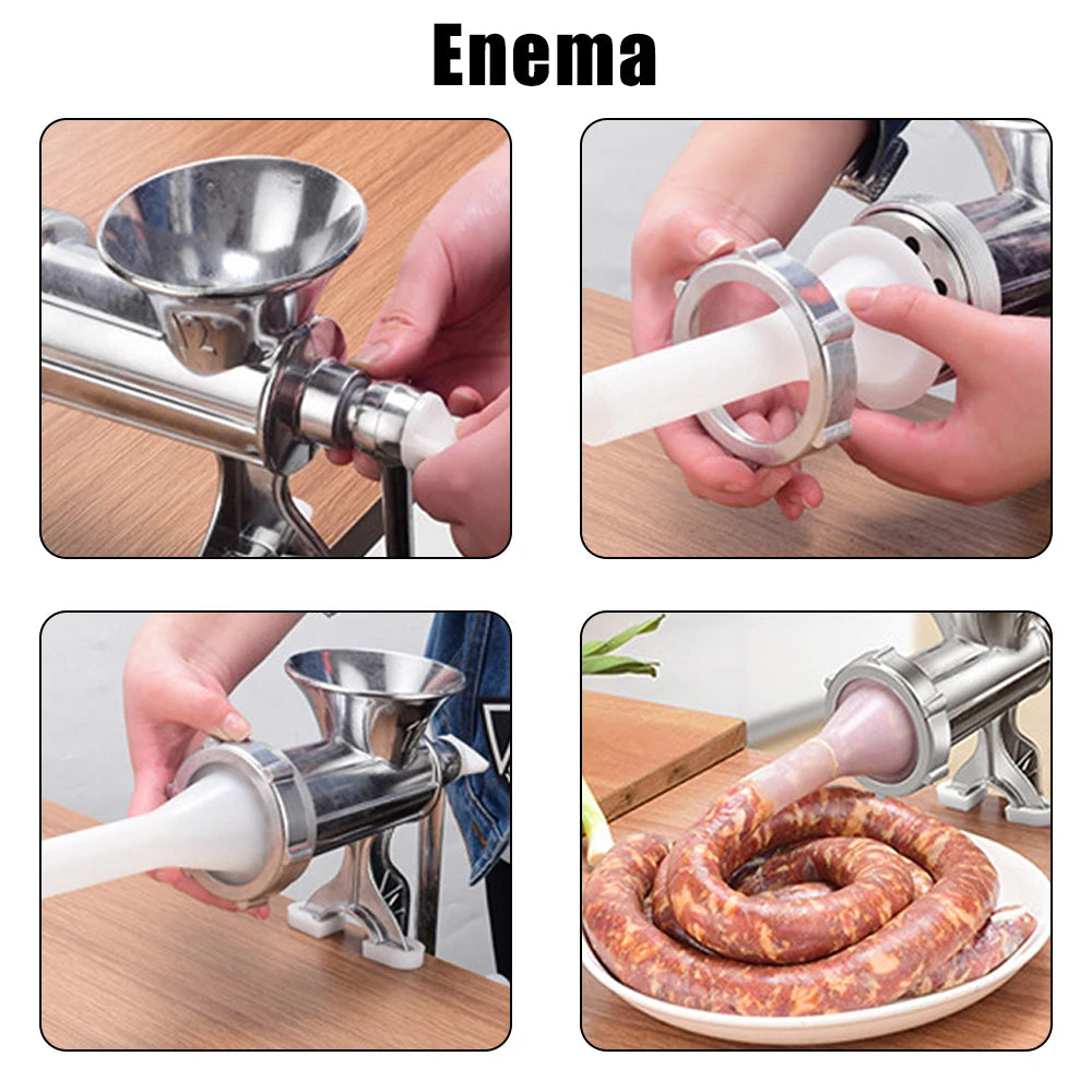 Vegetable Chopper Sausage Stuffer Kitchen Tool Food Processor Household Grinder Manual Meat Grinder Multifunction Handheld
