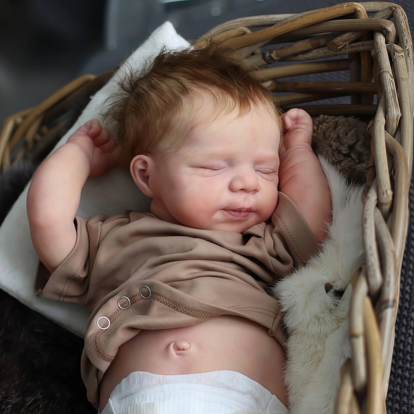 Risbecko Reborn Silicone Vinyl Baby Girl Doll Realistic