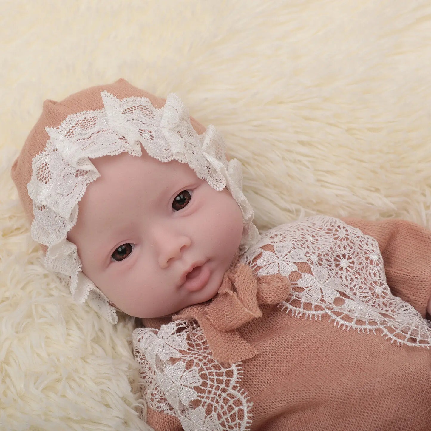 Herpinker Full Silicone Reborn Baby Doll Lifelike Toy
