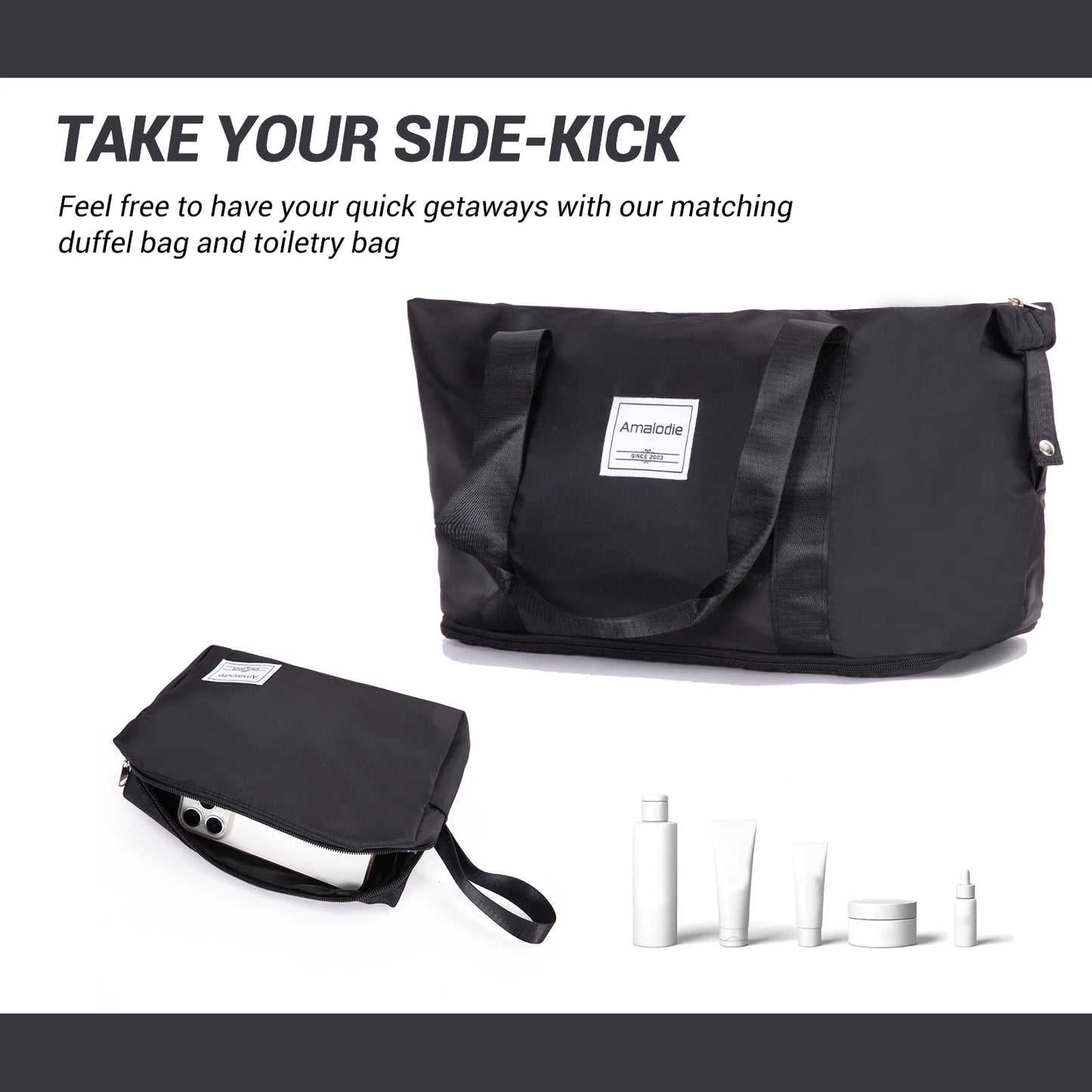 AMALODIECN 5 Piece Hardside Luggage Set With Spinner Wheels