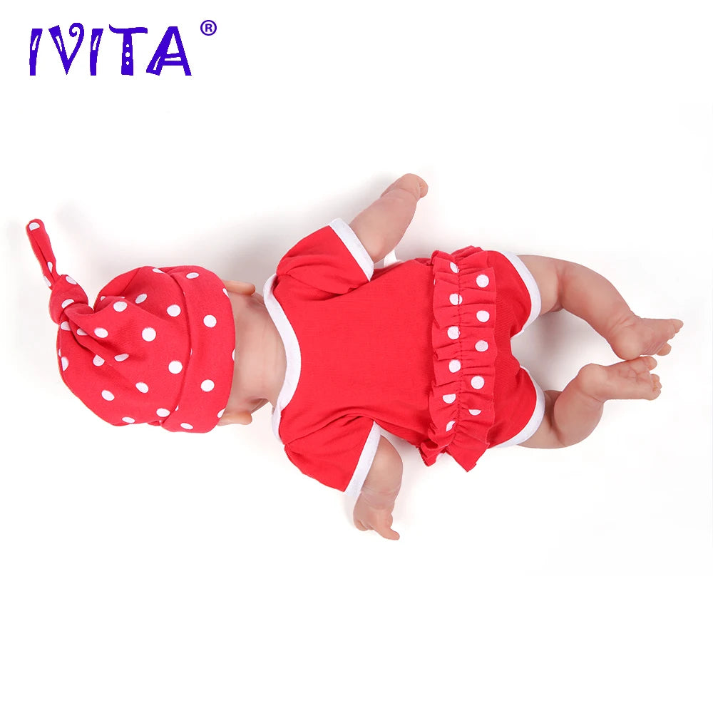 IVITACN Full Body Silicone Bebe Reborn Doll Lifelike