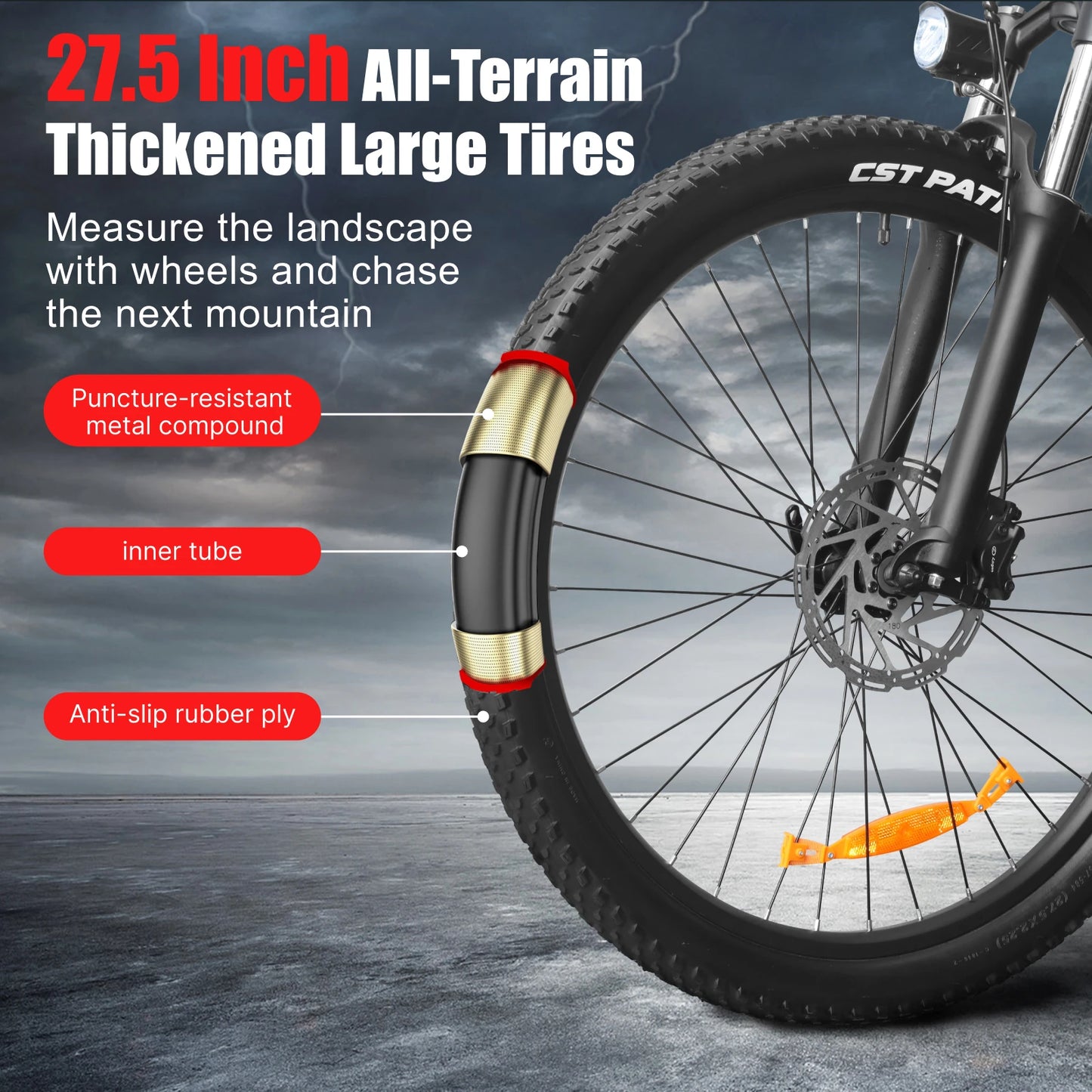 HUANCI HX Q5 2000W Electric Mountain Bike Removable Battery
