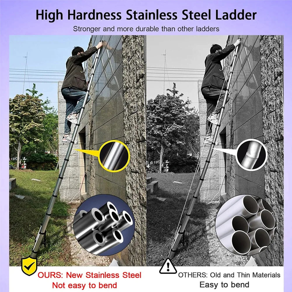 DayPlus Telescopic Ladder Heavy Duty Portable Multi Purpose