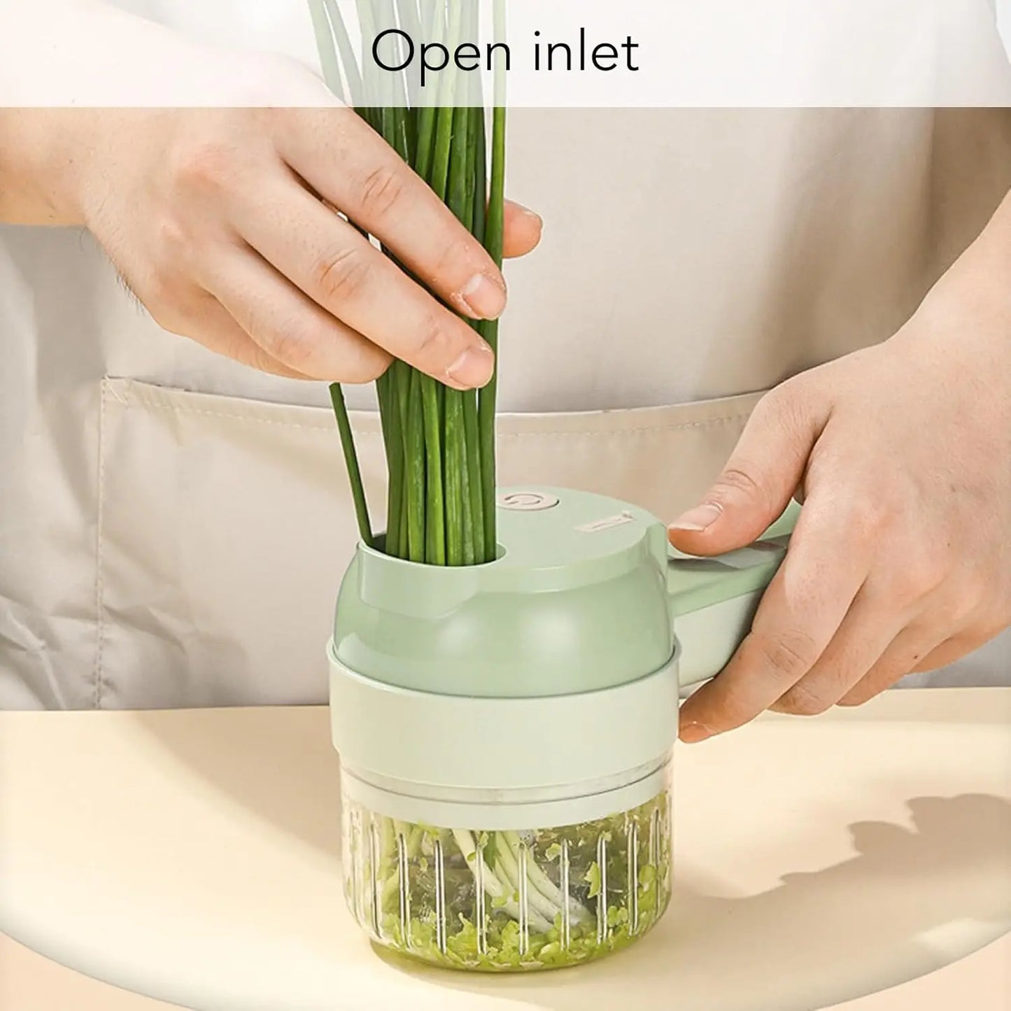 Electric Vegetable Cutter Multifunctional Food Processor Hand-Held Mini Fruit Meat Grinder and USB Chopper Kitchen Accessories