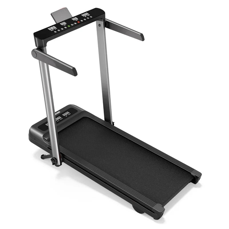 Treadmill for Home 3.0 HP Treadmills 9% Incline Smart App Heart Rate Sensors LCD Digital Display Foldable Armrest Walking Pad