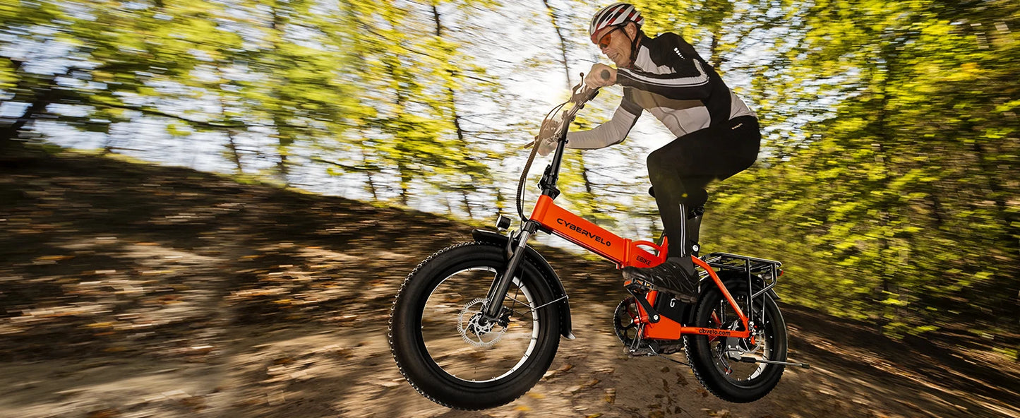 CYBERVELO EK4 Folding Electric Bike 1000W With Removable Battery