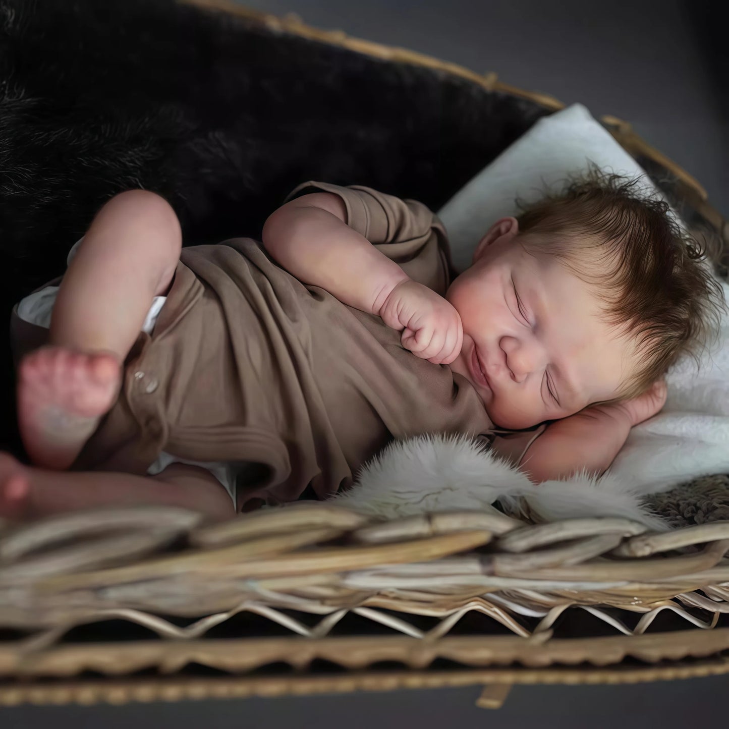 Risbecko Reborn Silicone Vinyl Baby Girl Doll Realistic