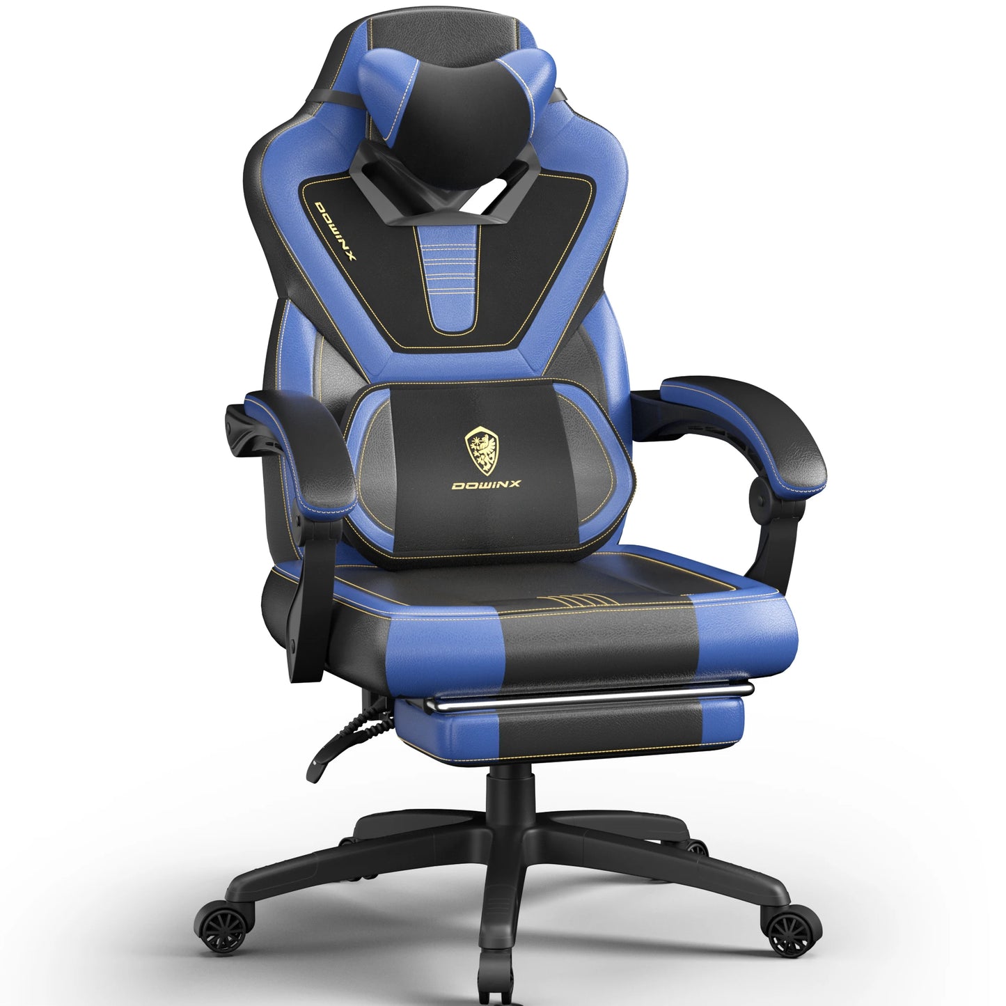 Dowinx Fabric Gaming Chair With Footrest For Heavy People