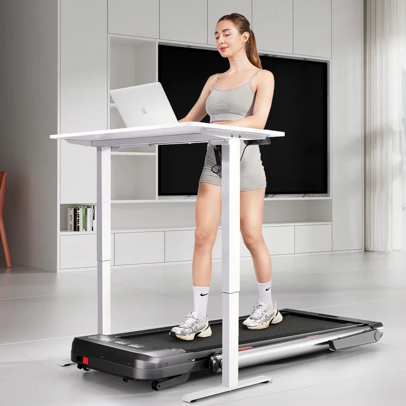 Treadmill for Home 3.0 HP Treadmills 9% Incline Smart App Heart Rate Sensors LCD Digital Display Foldable Armrest Walking Pad