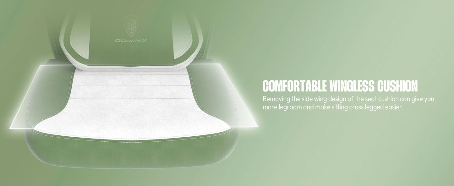 Dowinx Fabric Gaming Chair With Footrest For Heavy People