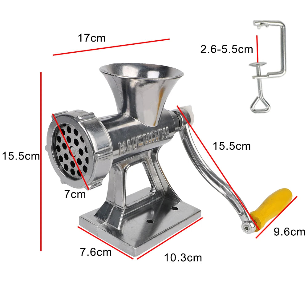 Vegetable Chopper Sausage Stuffer Kitchen Tool Food Processor Household Grinder Manual Meat Grinder Multifunction Handheld