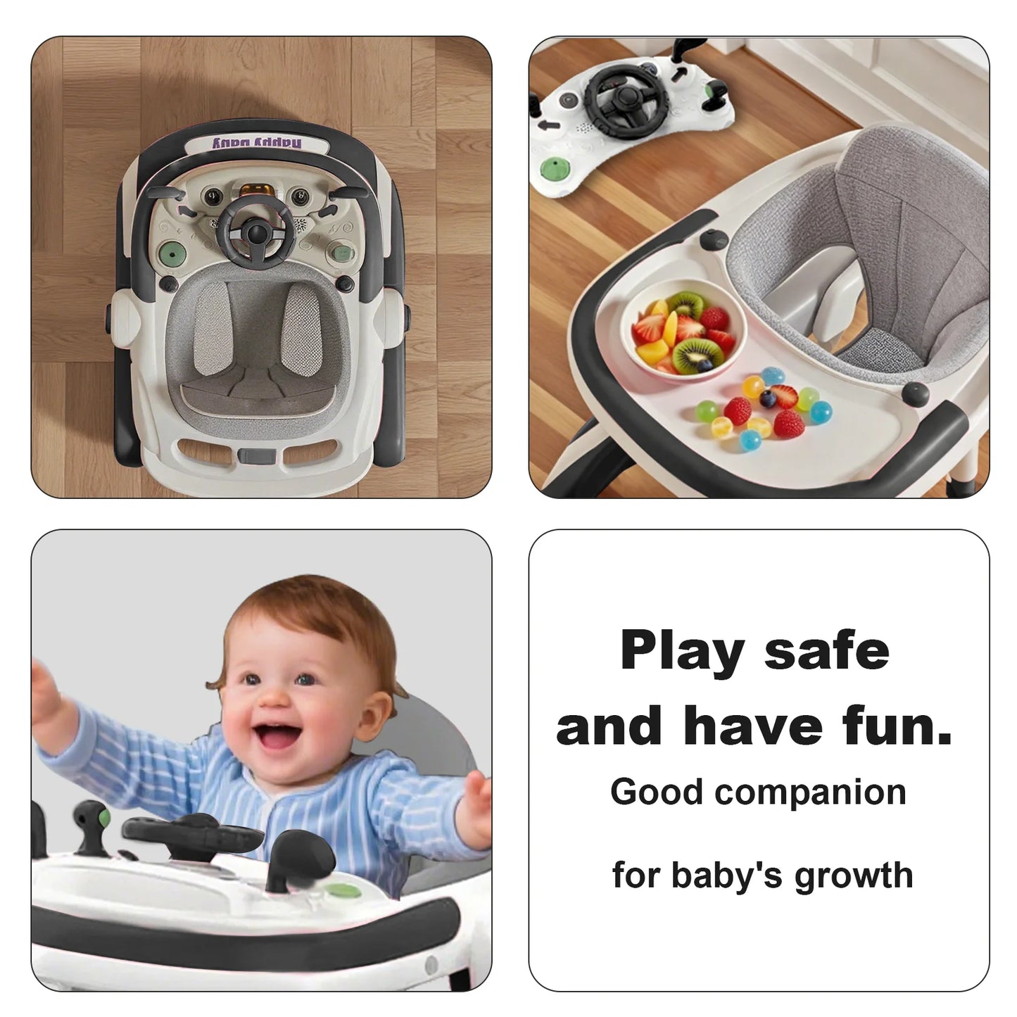 Guangdong CN Multifunctional Baby Walker With Sunshade And Music