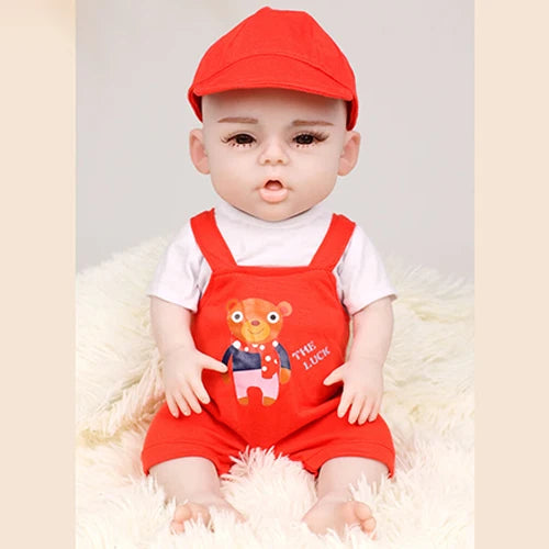 Herpinker Full Silicone Reborn Baby Doll Lifelike Toy