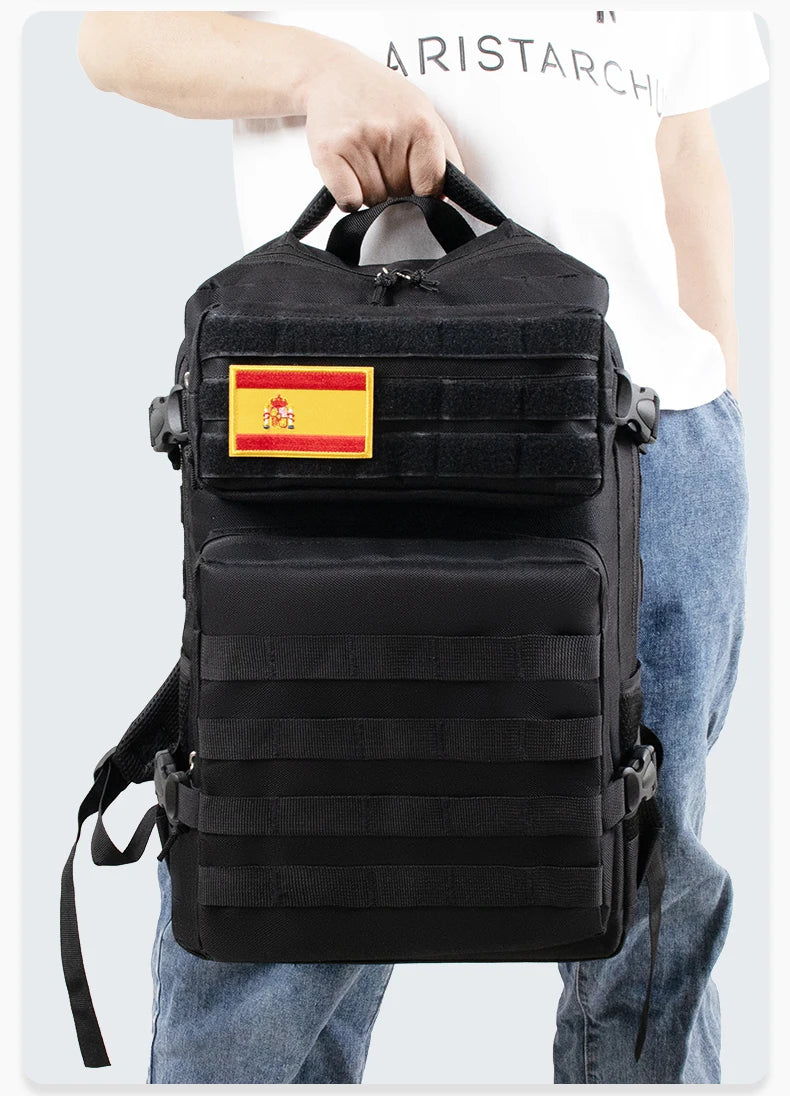 45L/25L /32LTactical Backpack Men's Travel Large Capacity Rucksacks Men Waterproof Outdoor Sports Multi-functional Bags