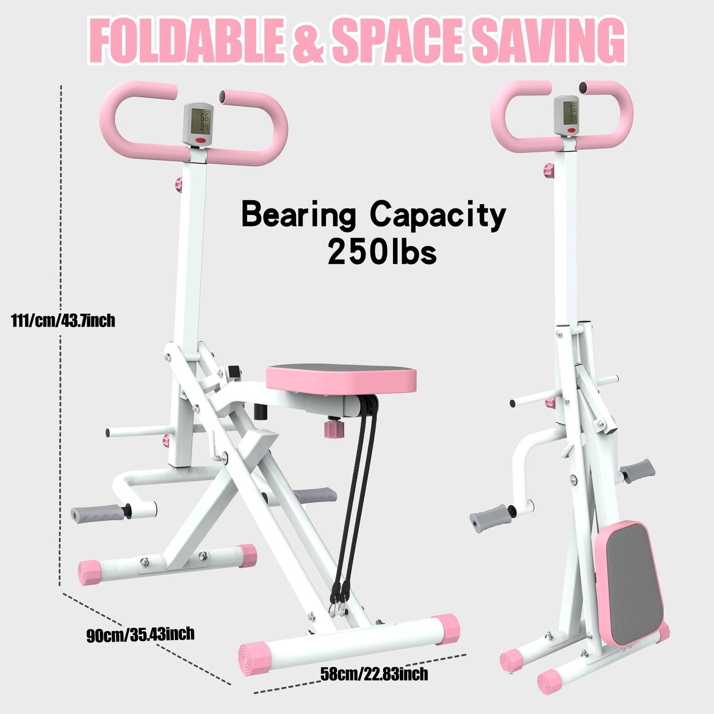 Hign-concerned Squat Machine Glute Training With Band