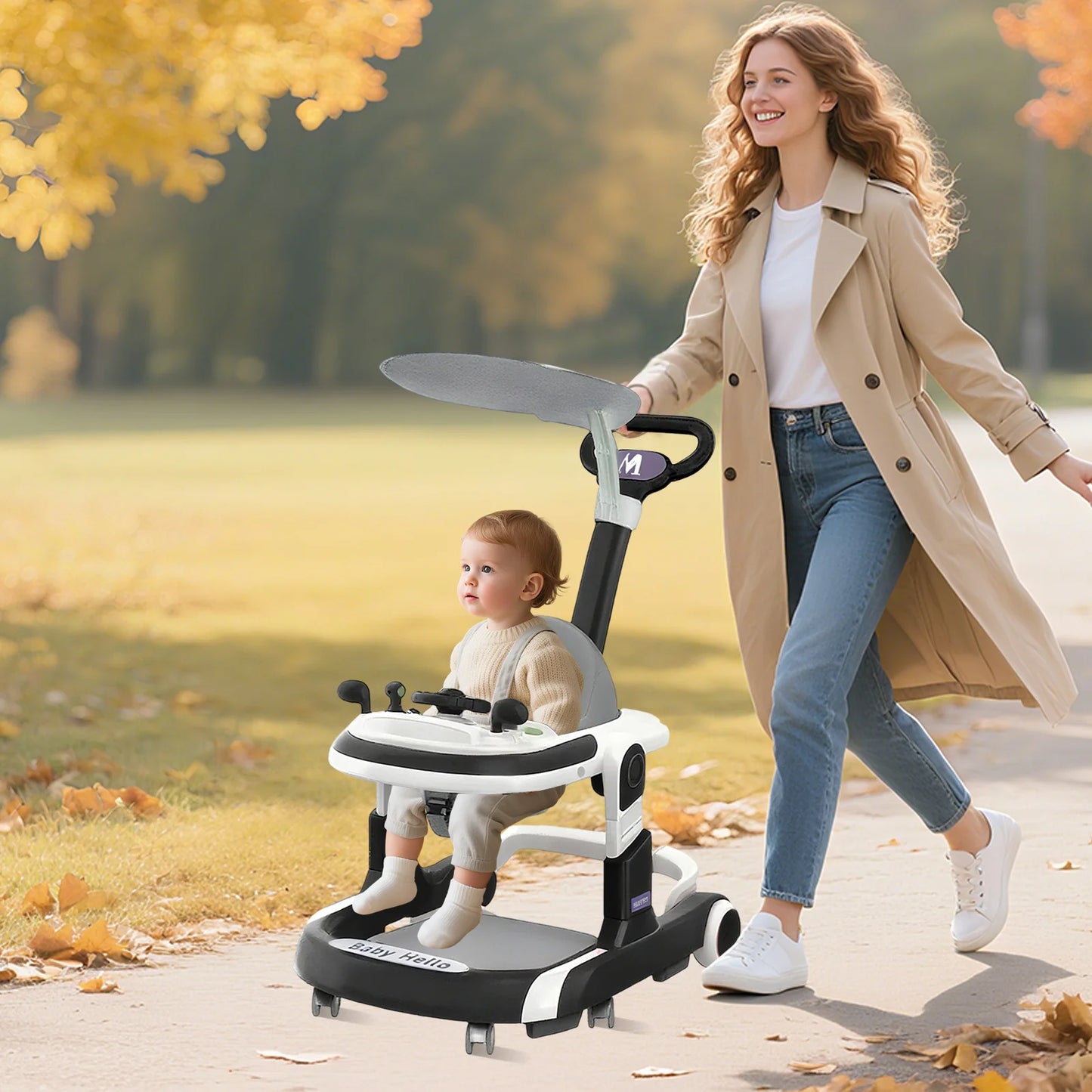 Guangdong CN Multifunctional Baby Walker With Sunshade And Music
