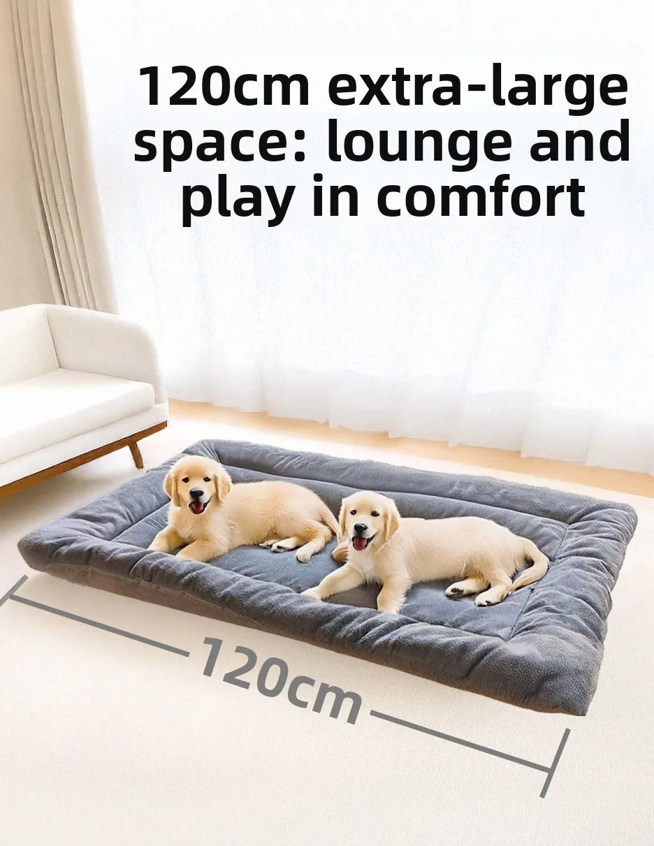 Dog Bed Mat Large Size Sleeping Pad for Winter Use Keep Warm Double-sided Use Golden Retriever Stress-relieving Sleeping Pad