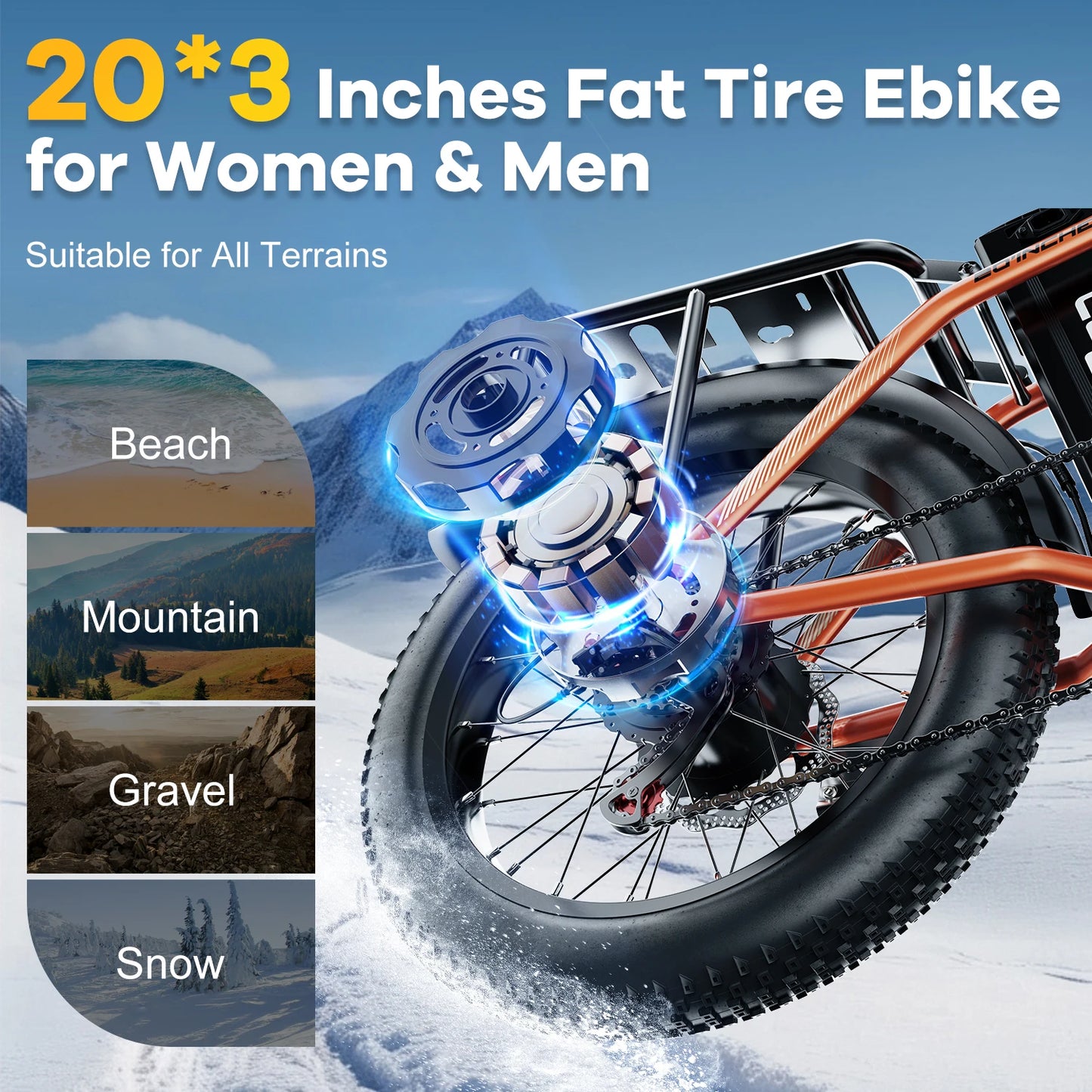 CYBERVELO EK4 Folding Electric Bike 1000W With Removable Battery