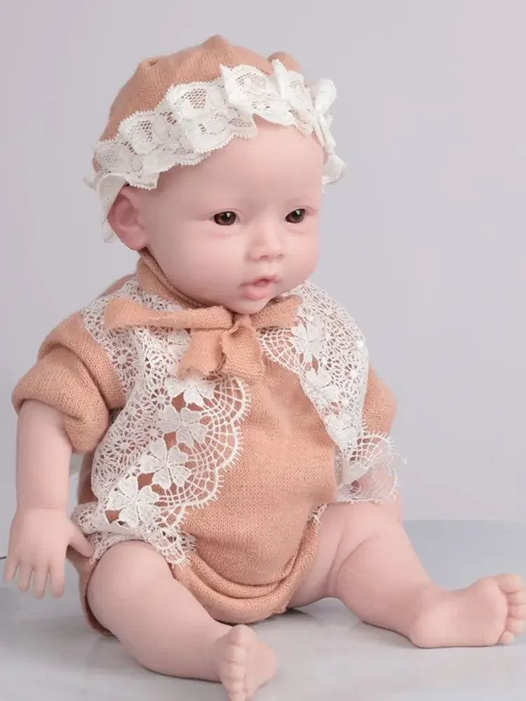 Herpinker Full Silicone Reborn Baby Doll Lifelike Toy