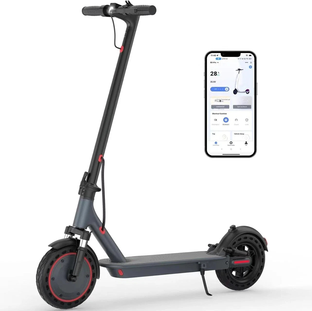 AOVOPRO TMAX Electric Scooter 500W 22MPH Foldable Commuter