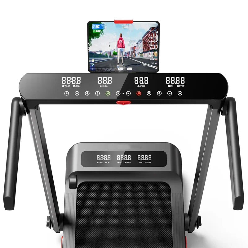 Treadmill for Home 3.0 HP Treadmills 9% Incline Smart App Heart Rate Sensors LCD Digital Display Foldable Armrest Walking Pad