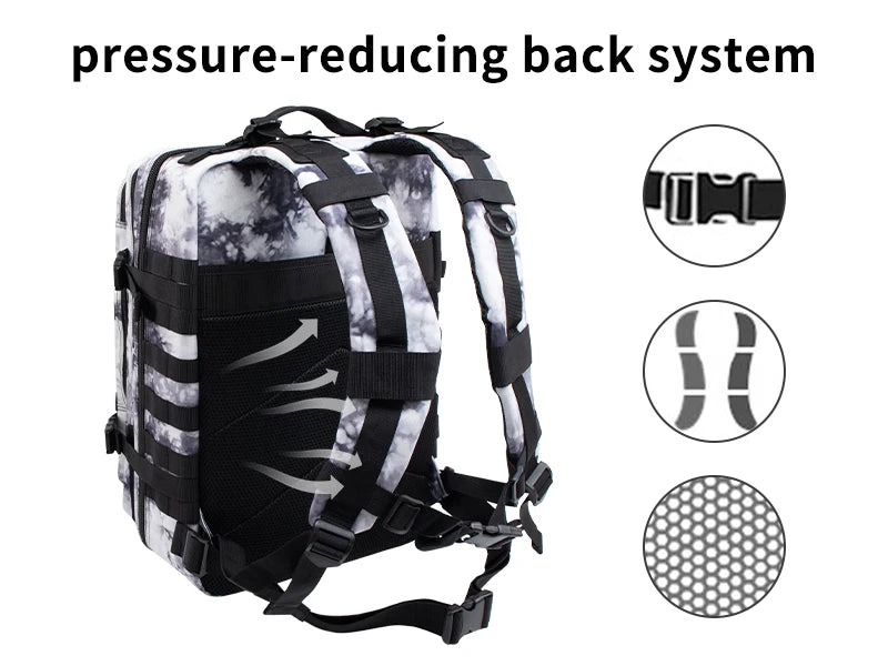 45L/25L /32LTactical Backpack Men's Travel Large Capacity Rucksacks Men Waterproof Outdoor Sports Multi-functional Bags