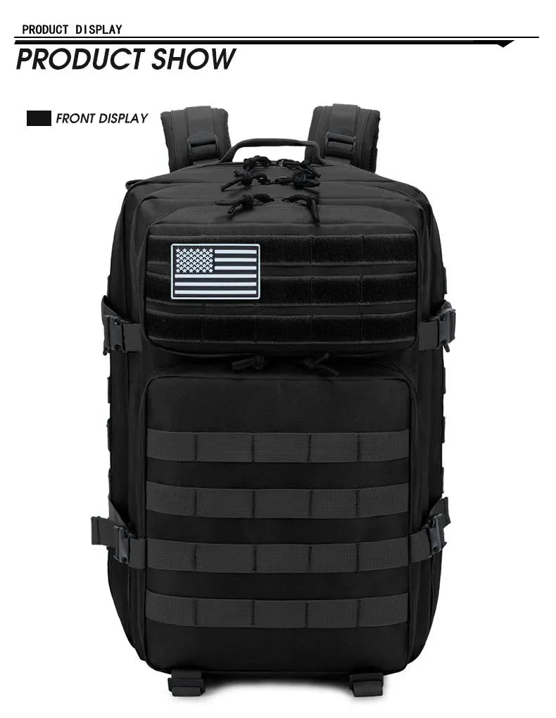 45L/25L /32LTactical Backpack Men's Travel Large Capacity Rucksacks Men Waterproof Outdoor Sports Multi-functional Bags