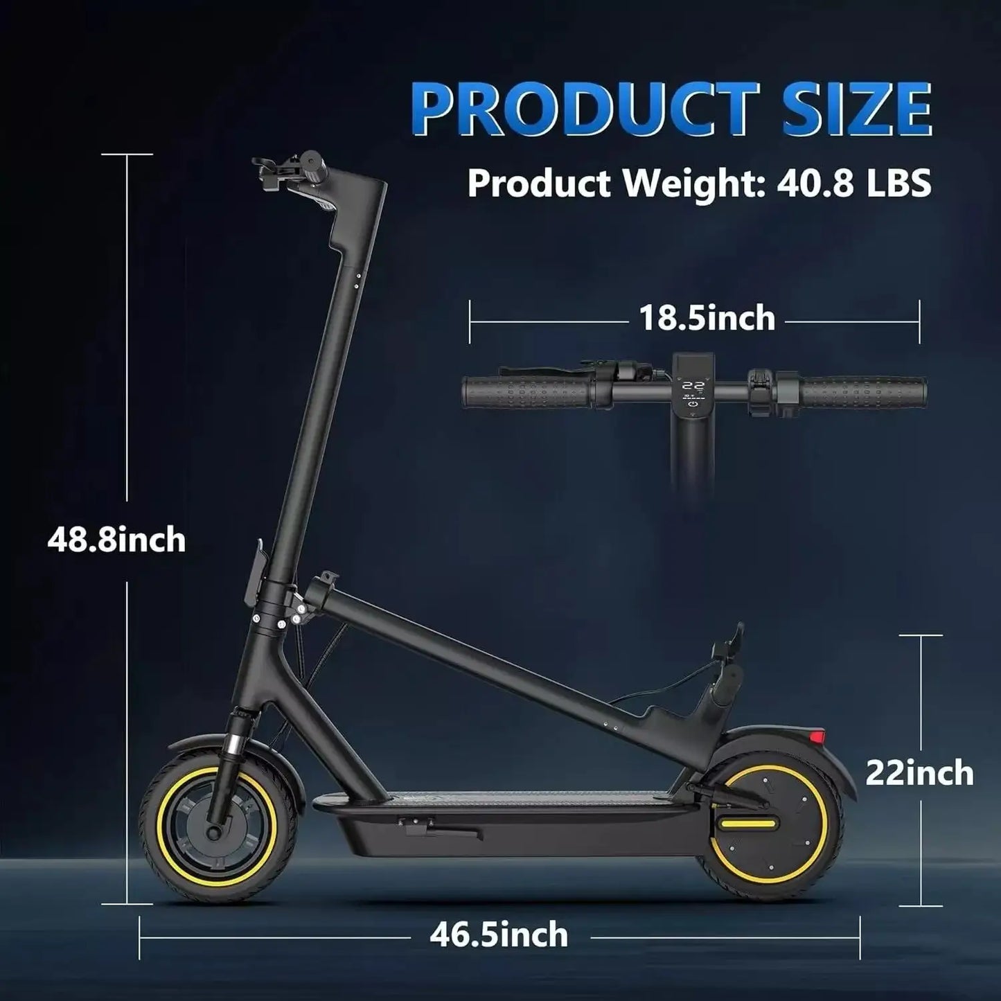 Ladped LPMAX Electric Scooter 22 MPH 500W Long Range