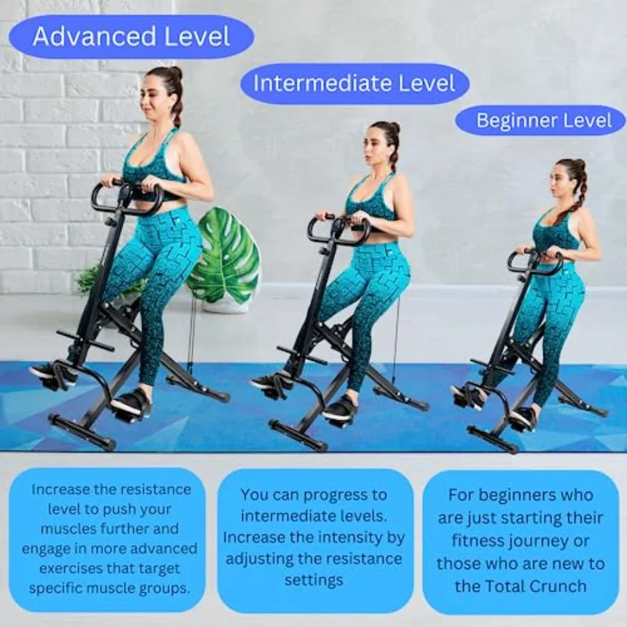 Squat Machine for Women - Deep Squat Rowing Machine for Abs - Home Workout Equipment for Women-Men Power Rider Row Squat for Gl