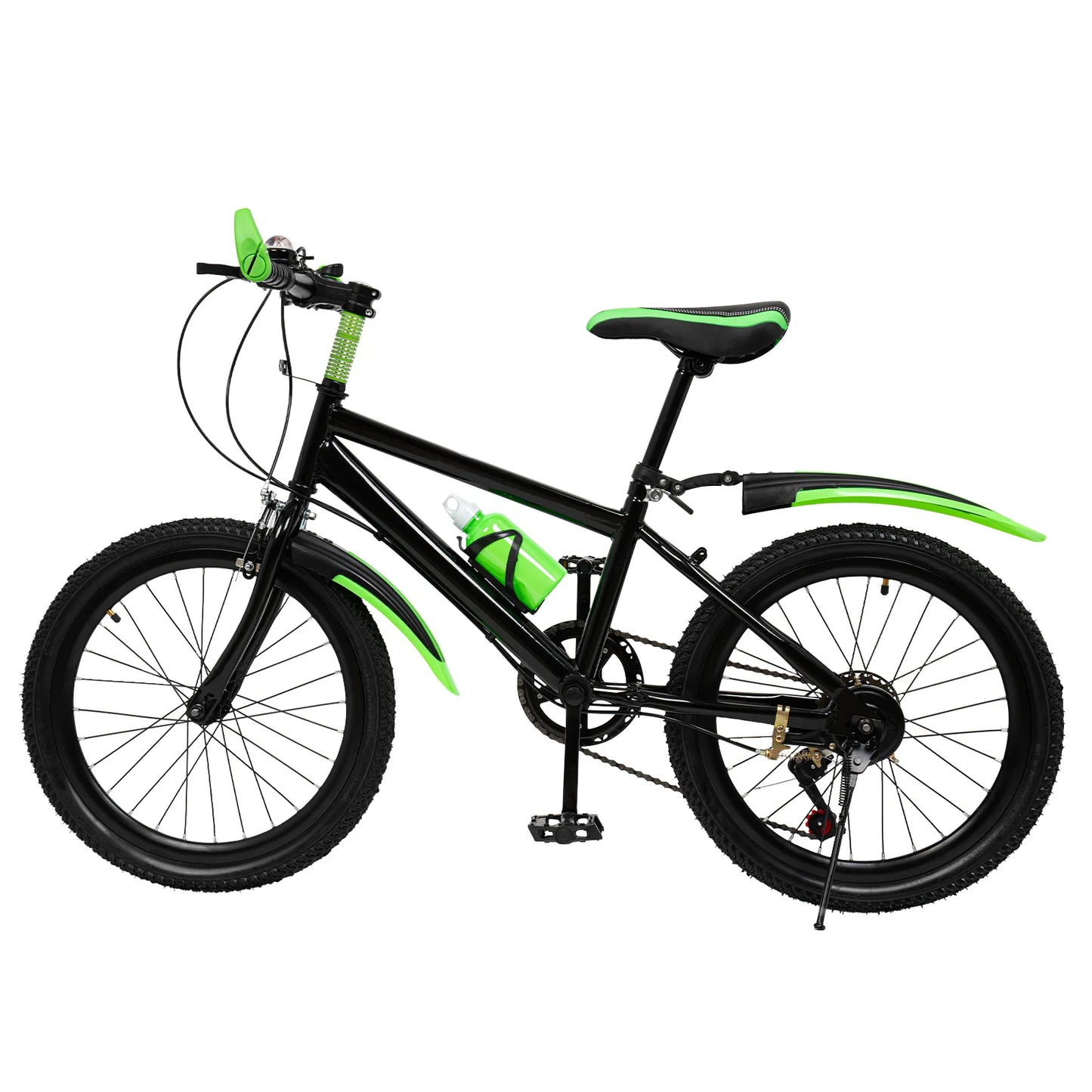 20In Mountain Bike 7 Speeds Adjustable Height Kids Bicycle for Boys, Girls MTB Children's Bicycle with Double Disc Brake
