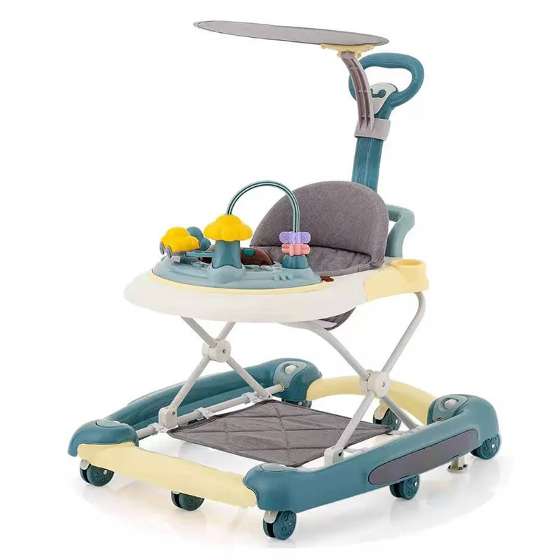 MeiLun Baby Walker Foldable Four Wheel Learning Walker