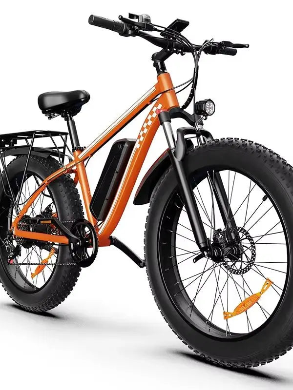 Electric Bicycle 1000W Motor 48V15AH Lithium Battery Electric Bike Disc Brake 26*4 Inch Fat Tire Snow E-bike