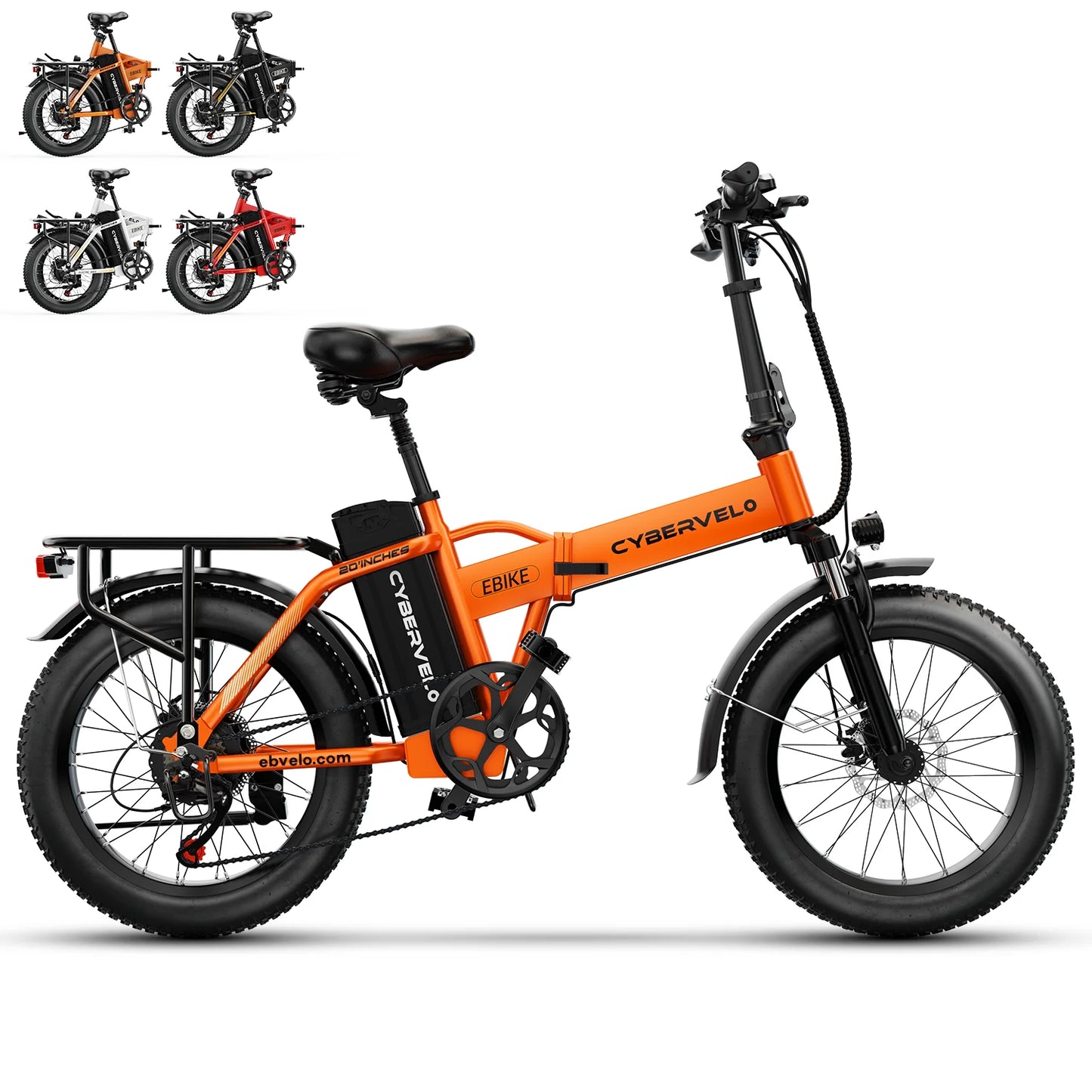 CYBERVELO EK4 Folding Electric Bike 1000W With Removable Battery
