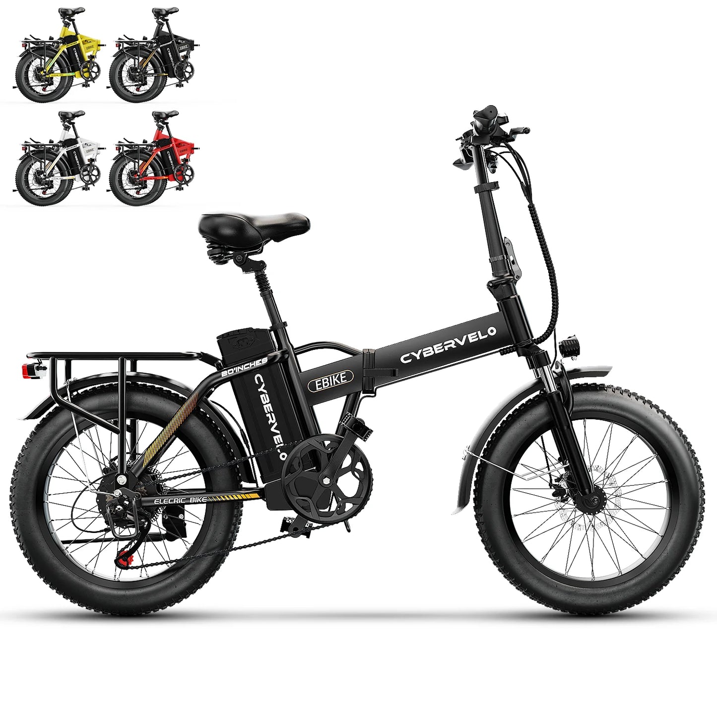 CYBERVELO EK4 Folding Electric Bike 1000W With Removable Battery