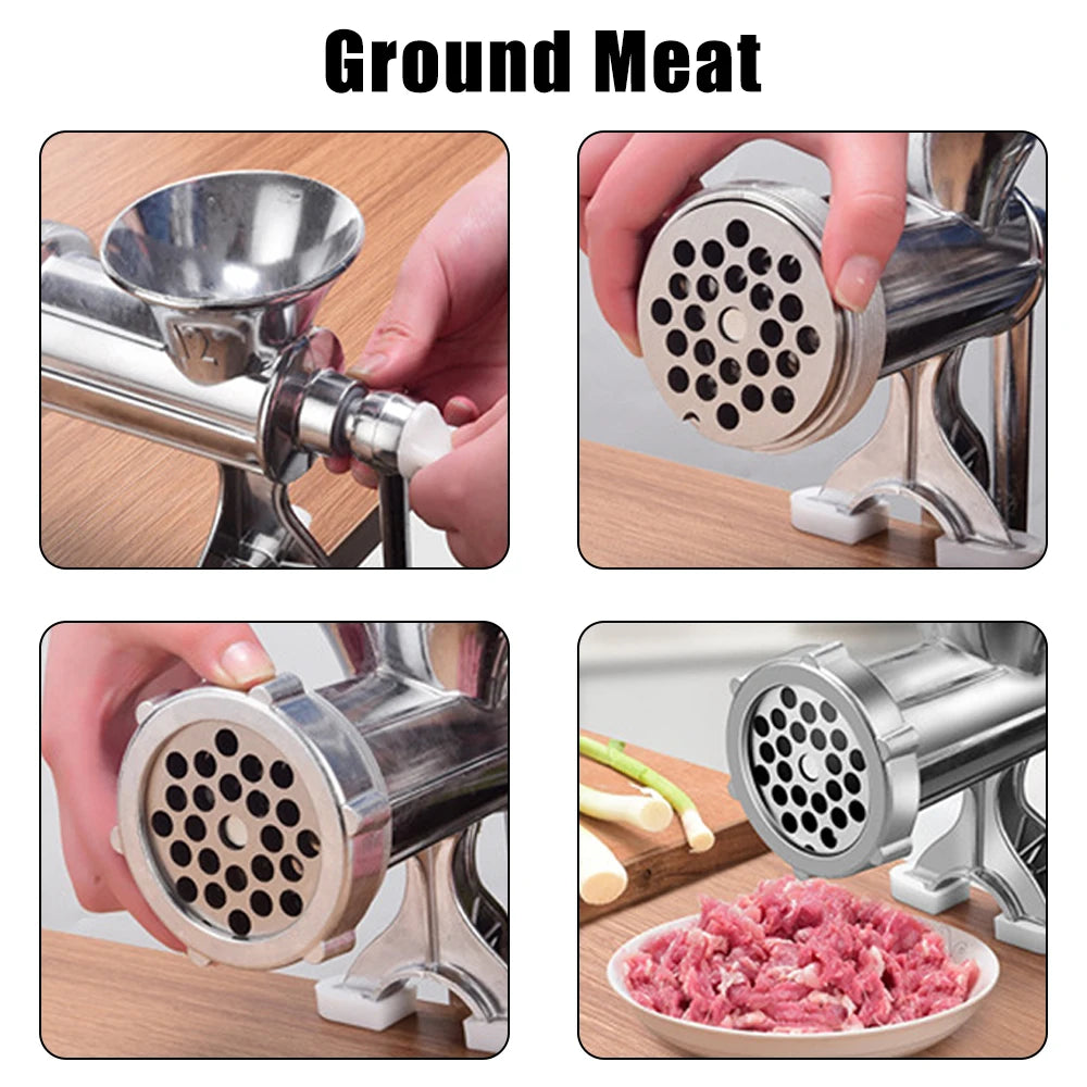 Vegetable Chopper Sausage Stuffer Kitchen Tool Food Processor Household Grinder Manual Meat Grinder Multifunction Handheld