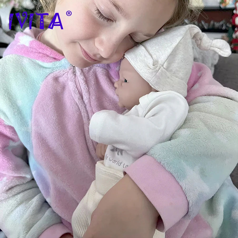 IVITACN Full Body Silicone Bebe Reborn Doll Lifelike