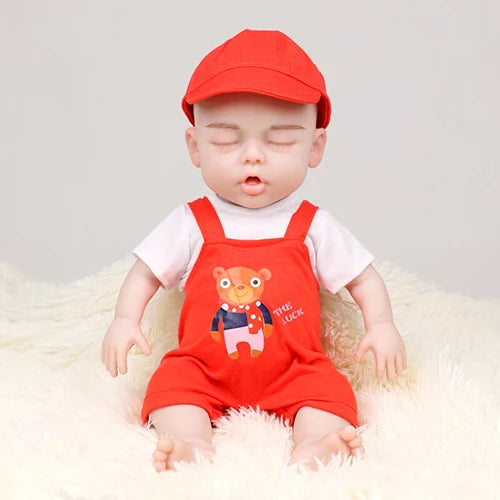 Herpinker Full Silicone Reborn Baby Doll Lifelike Toy