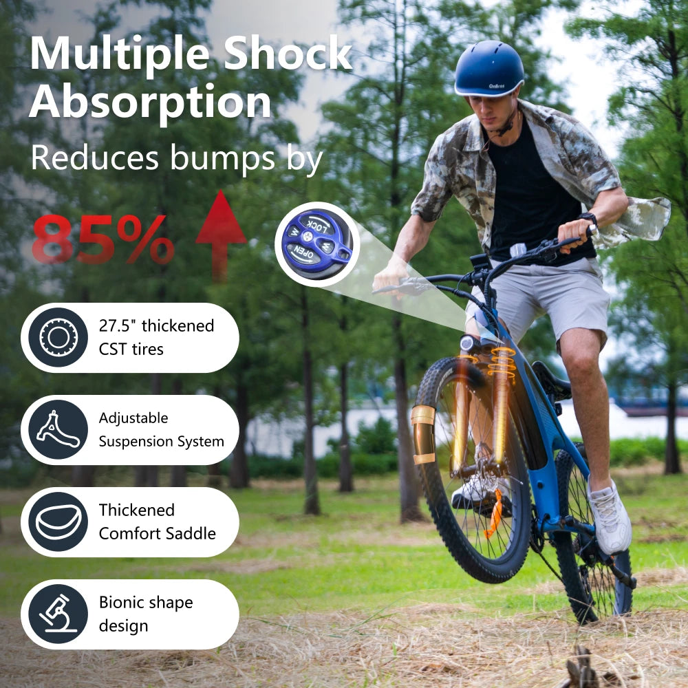 HUANCI HX Q5 2000W Electric Mountain Bike Removable Battery