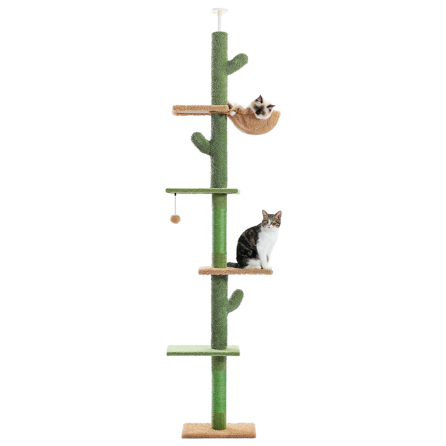 PAWZ Road Cat Tree 5 Tier With Scratching Post Hammock
